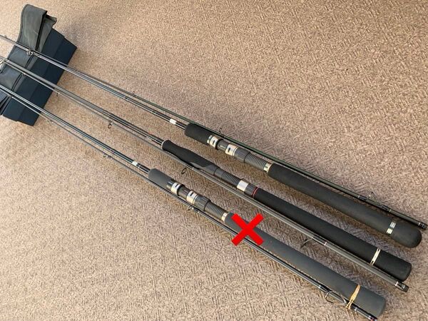 メジャークラフト:ザルツZAT-902Lシーバス、トリプルクロスTC-862PEワインドエギング、2本セット