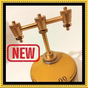 ゴールド OD缶ガスアダプター 2股 フタマタ HOOK FUTAMATA ミニマライト ジグ ZIG 38灯 38explore