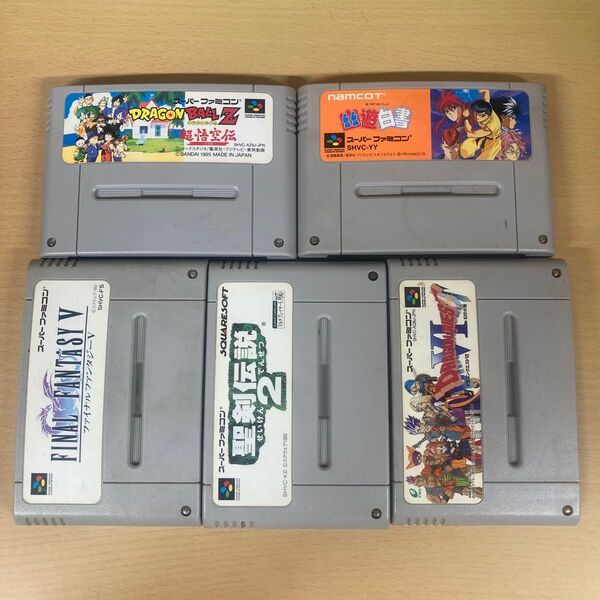 ★ジャンク/スーパーファミコンソフト5本セット(2)