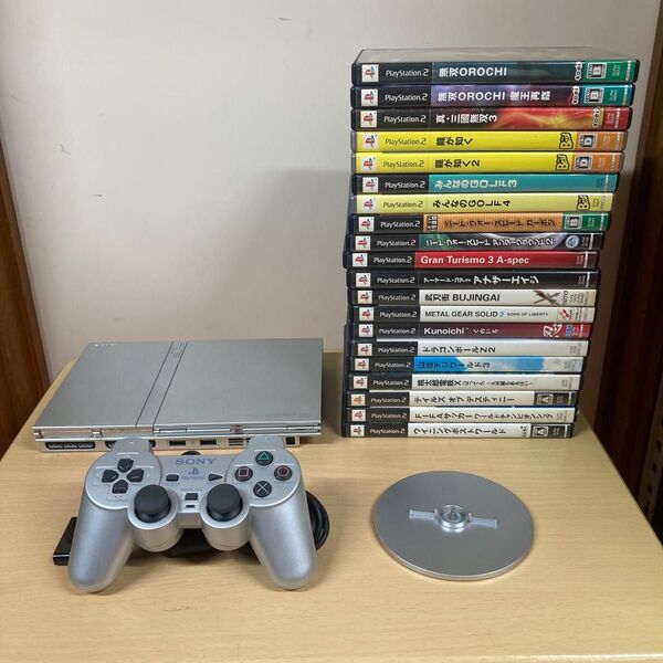 ★中古/PS2本体 SCPH-79000 シルバーとジャンクなオマケ達