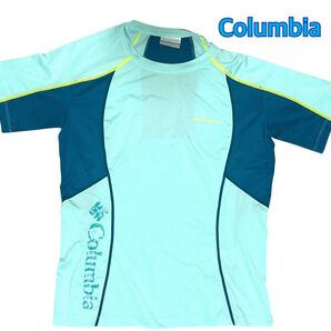 Columbia 半袖シャツ ミントグリーン Mサイズ スポーツウェア アウトドア 新品 未使用