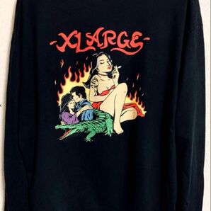 XLARGE エクストララージ ロンT 長袖 Tシャツ バックロゴ ロングスリーブ