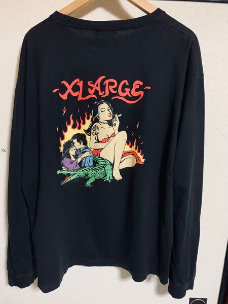 XLARGE エクストララージ ロンT 長袖 Tシャツ バックロゴ ロングスリーブ