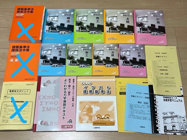 二級建築士 2025 令和7年 日建学院 テキスト 問題集 過去問