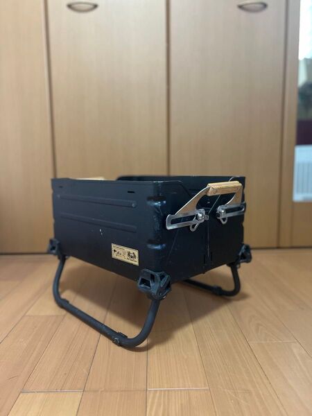 スノーピーク シェルフコンテナ25 シェルコンレッグ ブラック塗装 majikiri黒 h&o 真鍮プレート