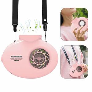  handy fan mobile electric fan hands free neck .. belt in stock super quiet sound super powerful heat countermeasure USB rechargeable battery type BBQ/ travel / office / outdoor / flower fire convention 