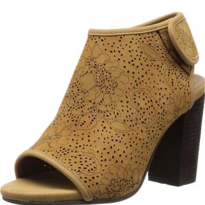 JEFFREY CAMPBELL(ジェフリーキャンベル)ベルクロ太ヒールスエードサンダルUK37 23.5〜24.0