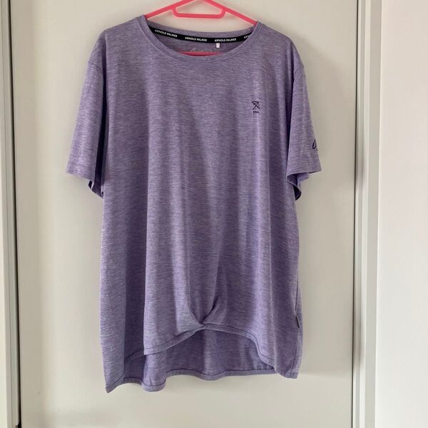 Arnold Palmer arnie アーノルドパーマー ヨガウエア 4L ラベンダー 半袖Tシャツ 大きいサイズ ぽっちゃり