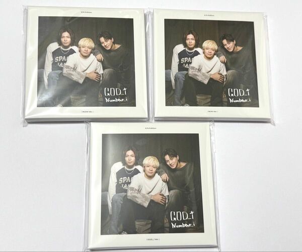 未使用Number_i CD「GOD_i」iLYs Edition (GOD_i Ver/BONVer/INZMVer)チャーム付