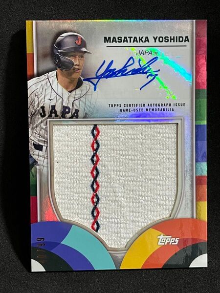 吉田正尚 2023 TOPPS WBC Auto Jersey 99枚限定サインジャージカード