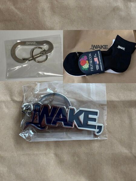 WAKE Karabiner カラビナ wake sapporo KEYCHAIN キーホルダー FOL 2P SHORT SOX
