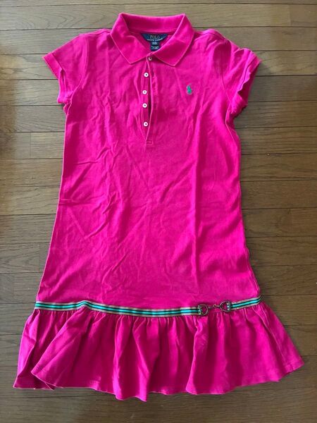 ★ポロラルフローレン ワンピース ピンク★ポロワンピース ガールズ 子供服 XL(160) POLO