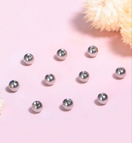 10個 ネジ式 ボールキャッチ 16gボール4mm ボディピアス