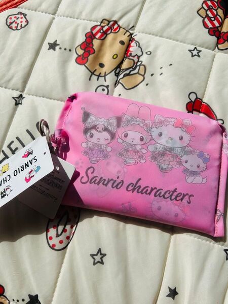 新品タグ付き しまむらサンリオコラボ キティ マイメロ クロミエコバッグ