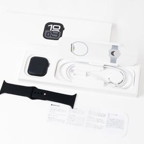 apple care+8月保証保護フィルム Apple Watch Series10 42mm ブラック アップルウォッチ 10