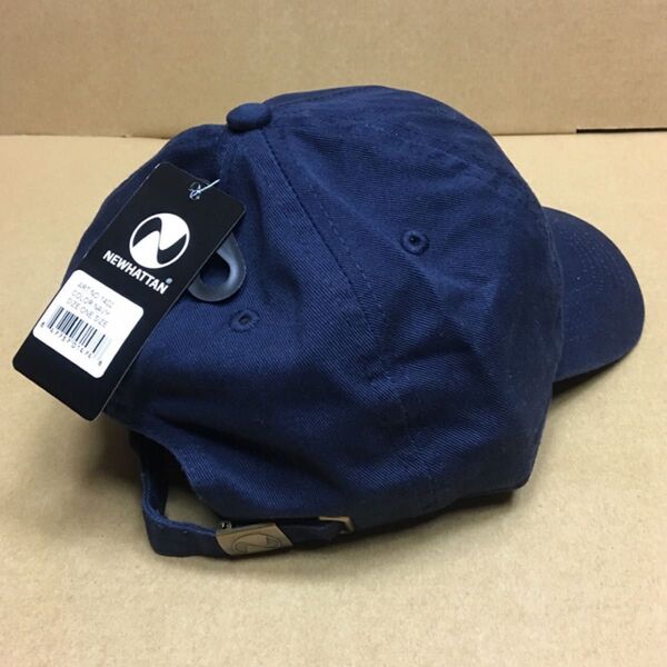 NEWHATTAN ツイルコットン ネイビー キャップ 紺色 NAVY ニューハッタン ロータイプ コットン 帽子 無地