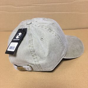 NEWHATTAN ピグメントキャップ カーキ ベージュに近い色 ニューハッタン ロータイプ ピグメント加工 コットン 帽子 無地