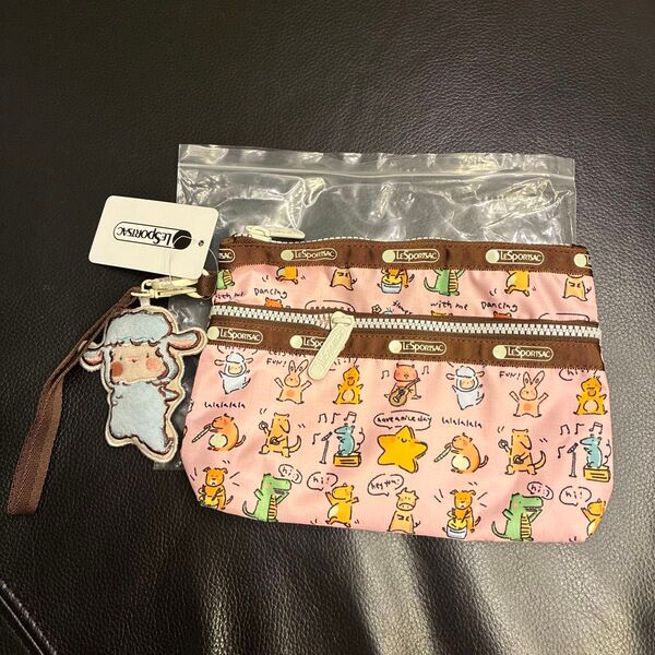 レスポートサック 2段ポーチ 小物入れ LeSportsac