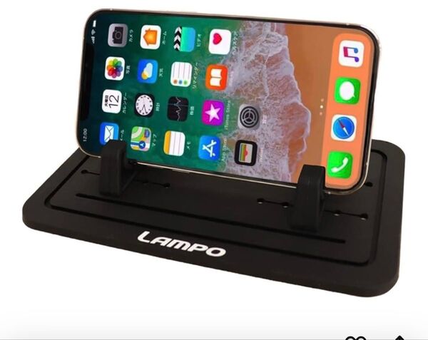 LAMPO スマートフォン用車載ホルダー GPS用クリップホルダー スマホスタンド ダッシュボード 水洗い可