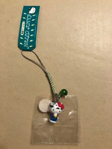 HELLO KITTY ハローキティ 清里バージョン 根付け ストラップ 牛柄 2002年