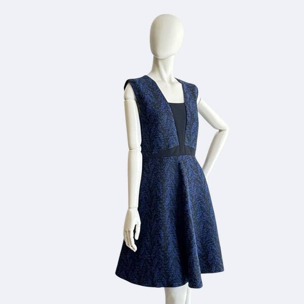EPOCA エポカ ワンピース ノースリーブ ドレス ジャガードワンピース