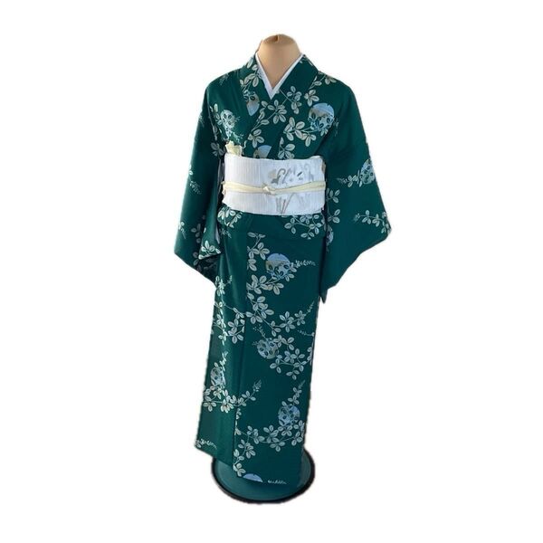 レディース 夏用単衣 紗洗える小紋 着物