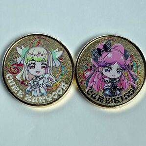 【新品】東映アニメーションミュージアム 限定 キミとアイドルプリキュア♪ 記念メダル 2種セット 未刻印 茶平工業