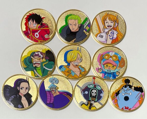 ワンピース ONE PIECE エッグヘッド ★ルフィ/ゾロ/ナミ/サンジ/チョッパー 他★ 記念メダル 10種類 茶平工業