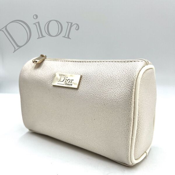【未使用】Dior Beaut ノベルティポーチ ゴールド 小物入れ コスメポーチ 化粧ポーチ