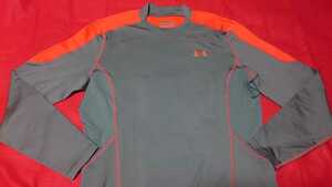 { новый товар } Under Armor fitido рубашка с длинным рукавом XXL серый × orange 