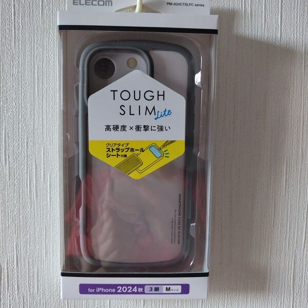 ELECOM PM-A24CTSLFCGY グレー iPhone16 Pro TOUGH SLIM LITE ハイブリッドケース