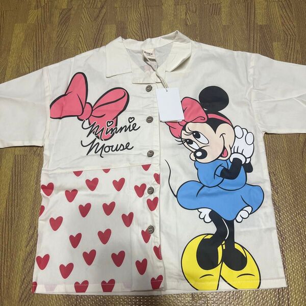 ディズニー ミニー リトシー しまむらTシャツ シャツ 半袖 100