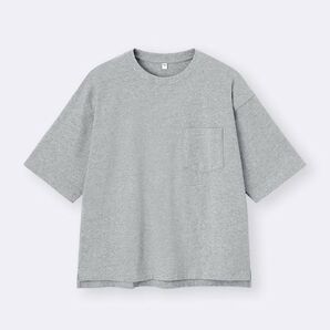 【新品】GU(ジーユー)ボクシーT 5分袖 オーバーサイズ