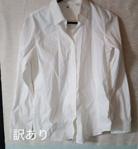 UNIQLO 白シャツ レディース、ブラウス、カットソー、プルオーバー、トップス、ビジネス、通勤、ユニクロシャツ、ワイシャツ