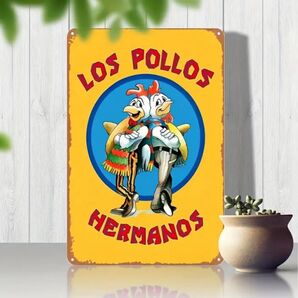 ブレイキングバッド Los Pollos Hermanos ブリキ看板 インテリア