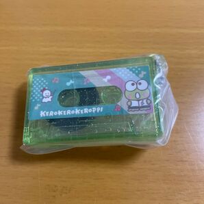 サンリオ けろけろけろっぴ ミニチュア カセットテープ ラメ入りクリアグリーン 新品未開封