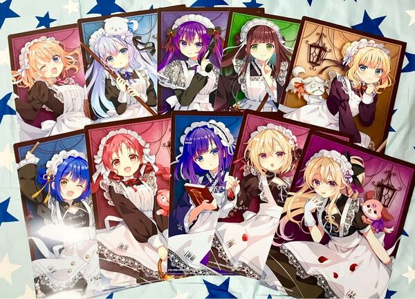 10枚【ご注文はうさぎですか?】マルイ クリアファイル いぬ ココア チノ リゼ 千夜 シャロ マヤ メグ フユ エル ナツメ