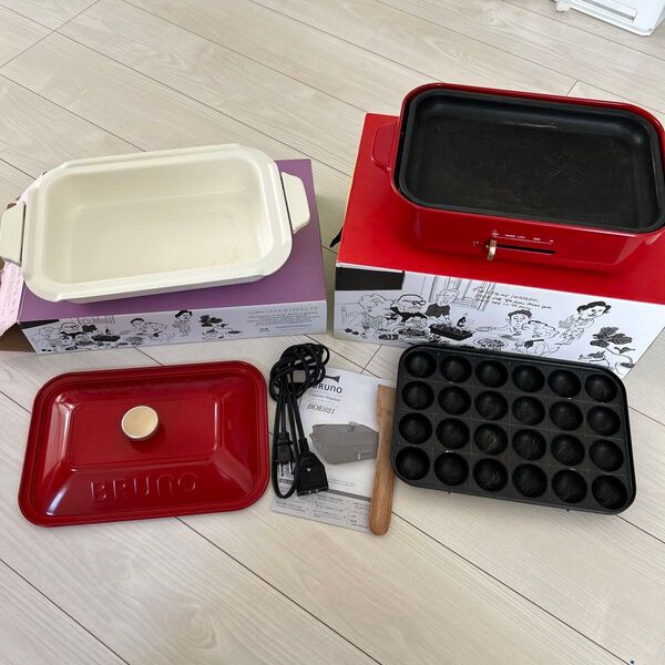BRUNO コンパクトホットプレート BOE021-RD