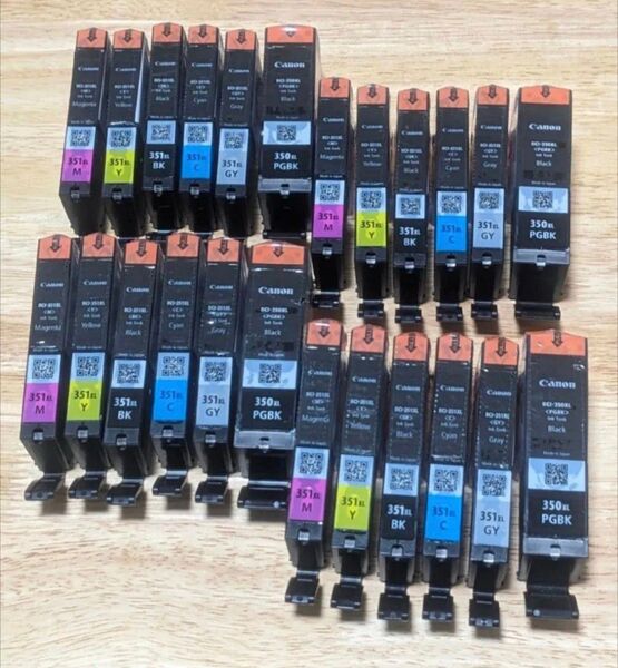 Canon BCI-350XL BCI-351XL 24本 24個 純正インク BCI-351XL+350XL キヤノン