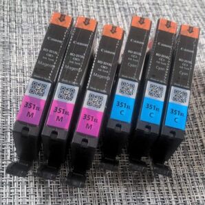 大容量 / 純正 BCI-351XL M C 6本 キヤノン Canon 純正インクカートリッジ BCI-351XL