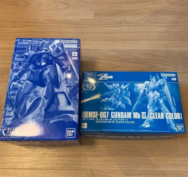 【2点セット】MG 1/100 グフ Ver.2.0 クリアカラー & HG 1/144 ガンダムMk-Ⅲ クリアカラー