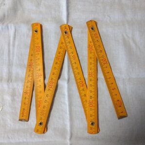 折りたたみ式竹製ものさし1m