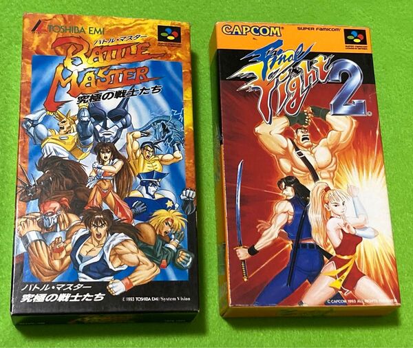 中古 スーパーファミコン バトルマスター ファイルファイト2 2セット売り