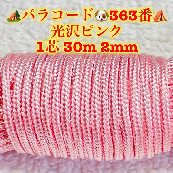 パラコード 1芯 30m 2mm 363番 手芸とアウトドアなど用