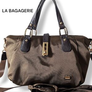 ★美品★ラバガジェリー ハンドバッグ ショルダー 2way ナイロン ミニトート付き
