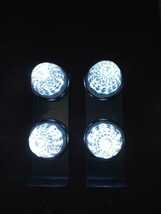 荷台用LED白色2段マーカーランプ＆ステンレスステー付24V車用の2個セット_画像3