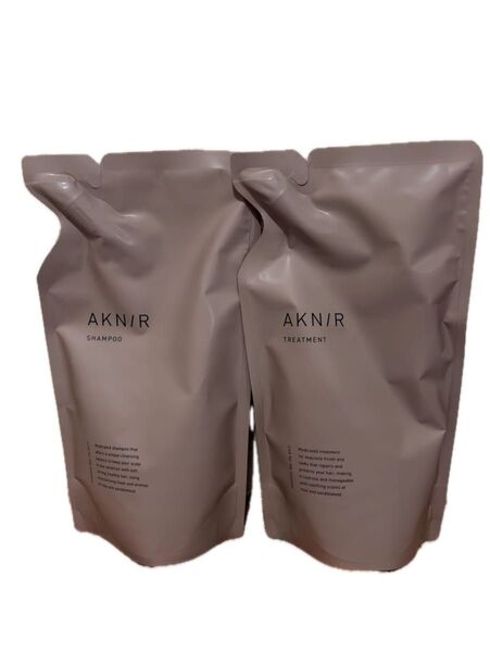 AKNIR薬用シャンプー&トリートメント ローズ&サンダルウッドの香り 詰め替え用セット