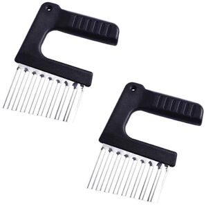 雑草ブラシ (黒、2個セット)草取り道具 ガーデン 庭 苔 レンガの隙間の除草