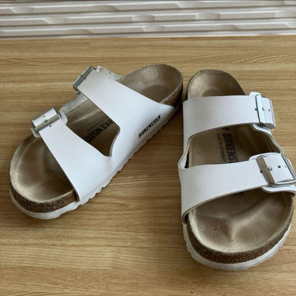 値下げ!BIRKENSTOCK 36/23cm アリゾナ 白 ビルケンシュトック
