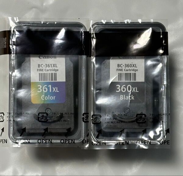 【使用済】Canon インクカートリッジ BC-360XL/361XL
